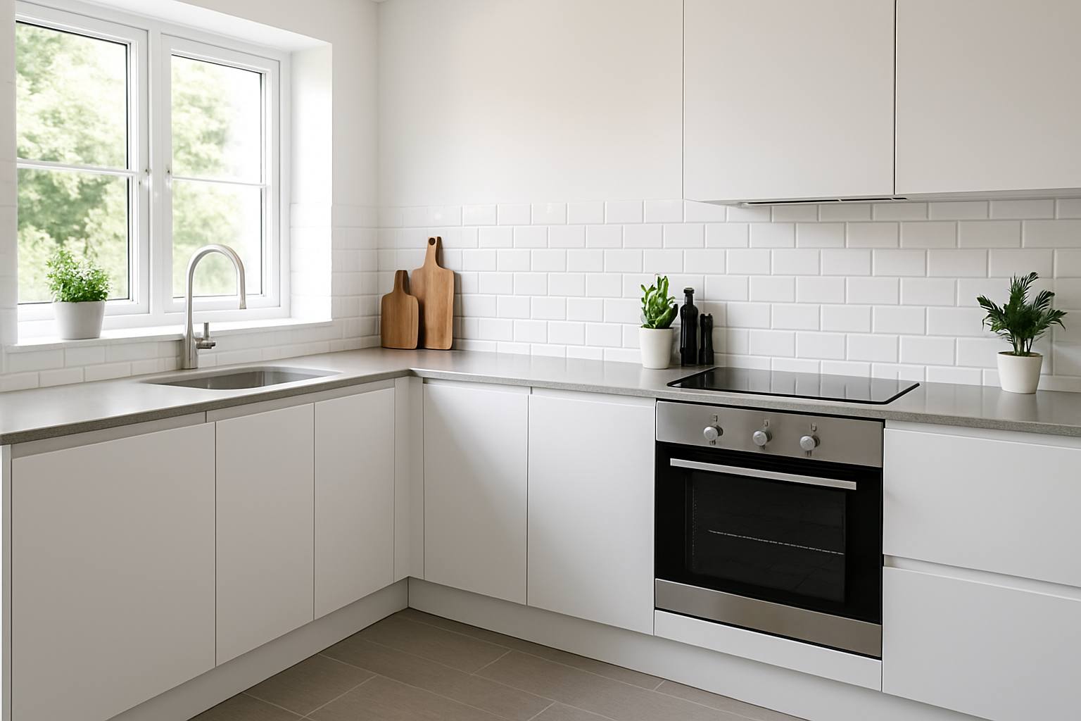 Kitchen after deep clean